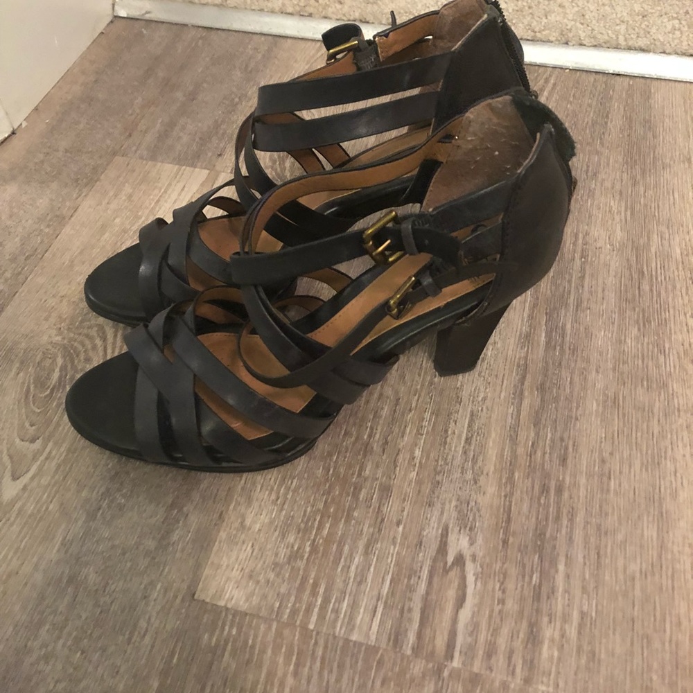 Black heels from Nordstrom. Brand is “sofft”
